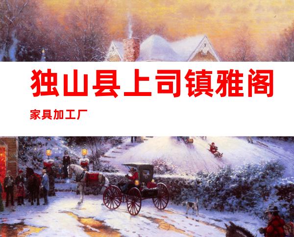 独山县上司镇雅阁家具加工厂